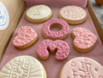 Pink Heart Happy 30th Milestone Birthday Letterbox Personalised Cookies