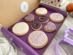 Purple Heart Happy 60th Milestone Birthday Letterbox Personalised Cookies