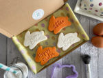 Happy Easter Bunny Orange Letterbox Personalised Cookies