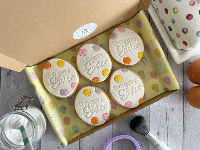 Happy Easter Egg Letterbox Cookies