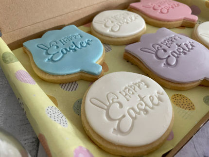 Happy Easter Tulips Letterbox Cookies