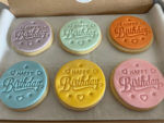 Happy Birthday Multicoloured Rainbow Letterbox Cookies