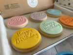 Happy Birthday Multicoloured Rainbow Letterbox Cookies