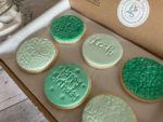 Happy Birthday Green Letterbox Personalised Cookies