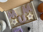 Purple Happy Mothers Day Duo Letterbox Cookies with Stars