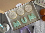 Happy Mothers Day Mum Green Letterbox Cookies