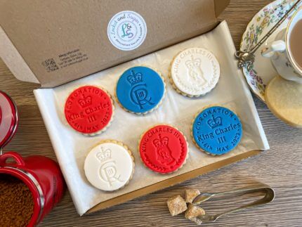 King's Coronation Letterbox Cookies