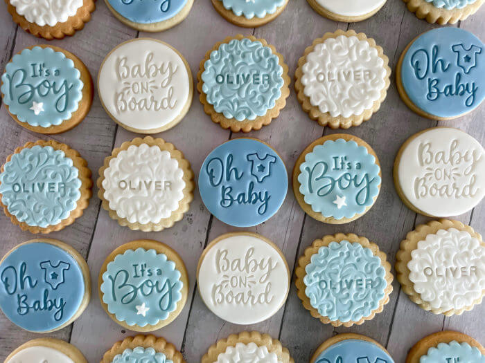 It's a Boy Baby Shower Personalised Cookies Party Box