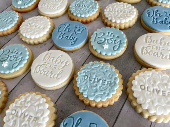 It's a Boy Baby Shower Personalised Cookies Party Box