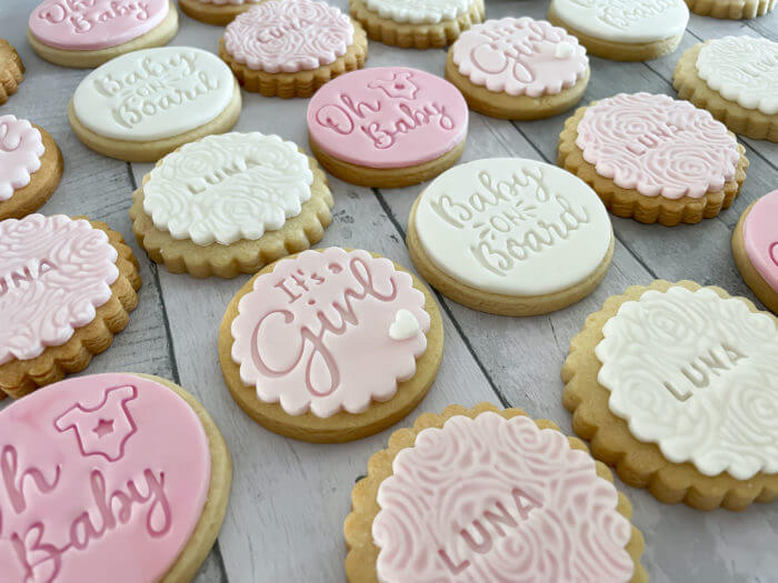 It's a Girl Baby Shower Personalised Cookies Party Box