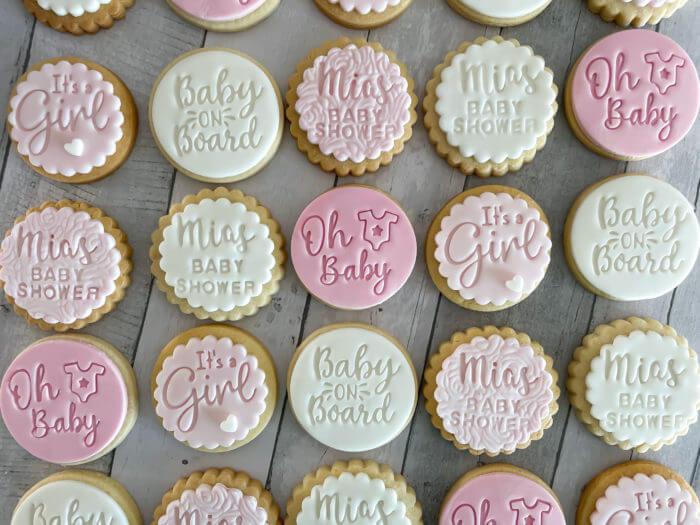 It's a Girl Baby Shower Personalised Cookies Party Box