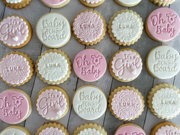 It's a Girl Baby Shower Personalised Cookies Party Box