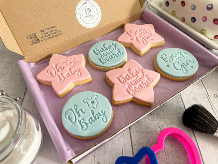 Boy or Girl Baby Shower Letterbox Cookies