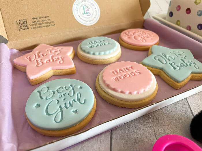 Boy or Girl Baby Shower Personalised Letterbox Cookies