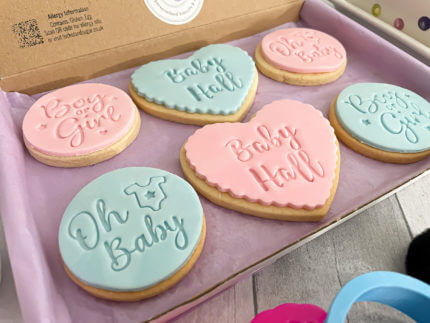Boy or Girl Baby Shower Personalised Letterbox Cookies