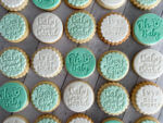 Boy or Girl Baby Shower Personalised Cookies Party Box Green