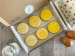 Happy Fathers Day Yellow Letterbox Cookies