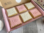 I Love You Pink Letterbox Personalised Cookies