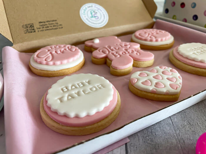 Its a Girl Letterbox Personalised Cookies