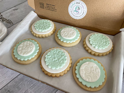 Just Because Green Letterbox Cookies