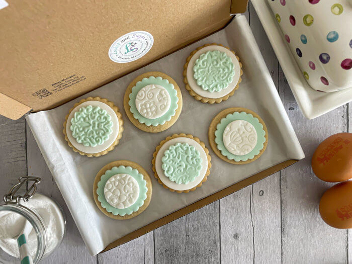 Just Because Green Letterbox Cookies