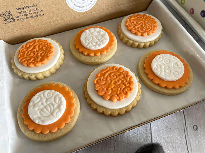 Just Because Orange Letterbox Cookies