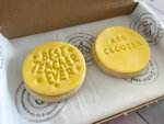 Thank You Best Teacher Yellow Personalised Duo Letterbox Cookies