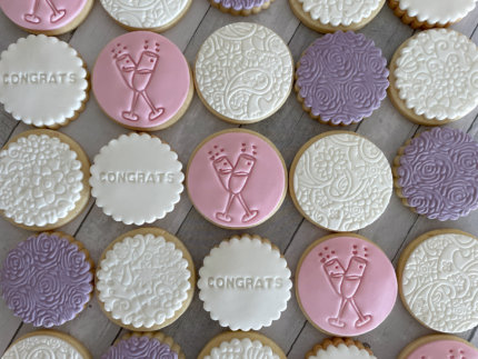 Congratulations Pink and Purple Cookies Party Box