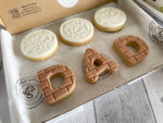 Happy Fathers Day Brick Texture Letterbox Cookies