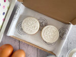 Happy Fathers Day White Duo Letterbox Cookies