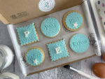 Just Because Blue Letterbox Personalised Cookies