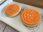 Happy Fathers Day Orange Duo Letterbox Cookies