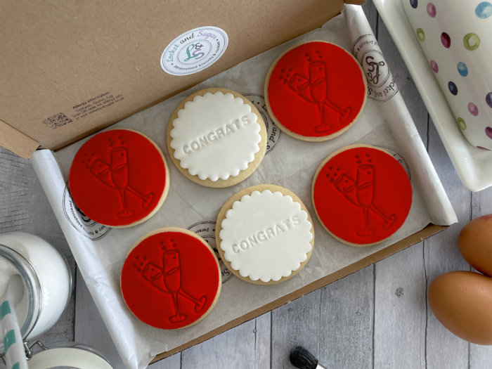 Congratulations Red Letterbox Cookies