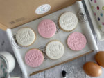 New Home Personalised Letterbox Cookies Pink