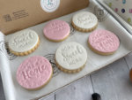 New Home Personalised Letterbox Cookies Pink